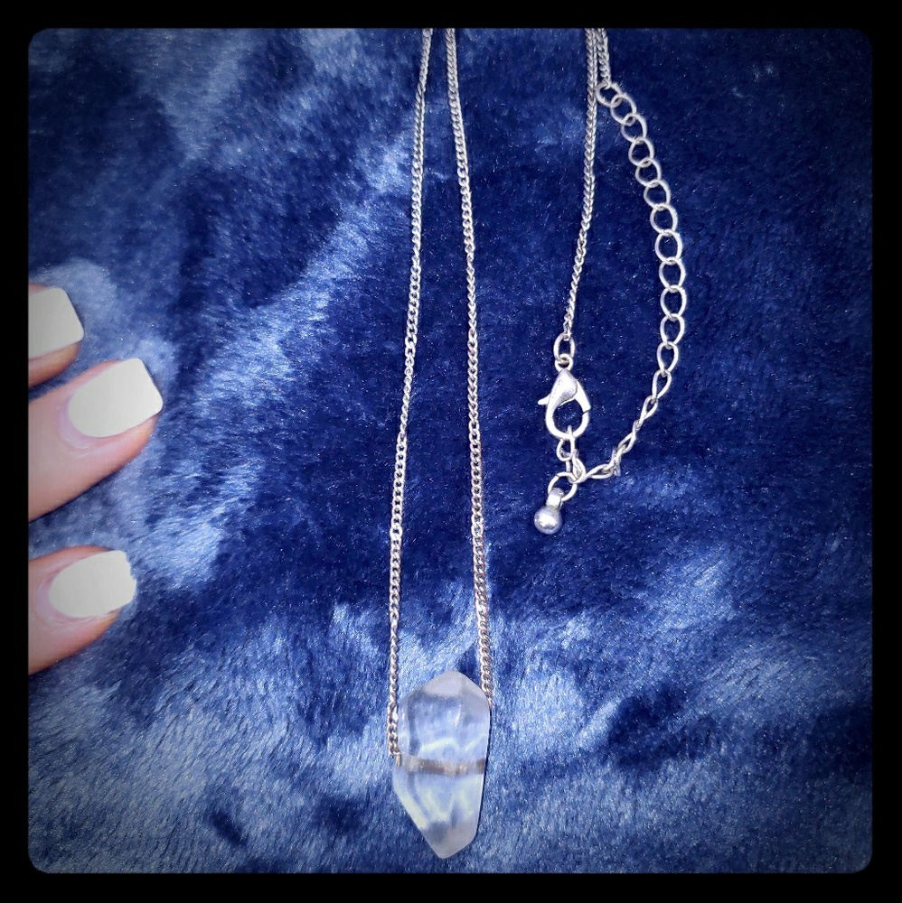 Clear stone necklace